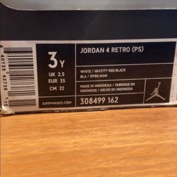 NWT AIR JORDAN 4 RETRO PS 'MARS BLACKMON' | Size 3y - Picture 10 of 10